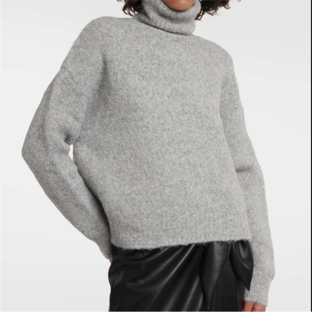 Nili Lotan Sierra Sweater in Light Grey Melange Large